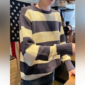 Brandy Melville Striped Crewneck Sweater.